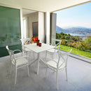 Compamia Cross XL Resin Outdoor Chair Black/Dark Gray/Taupe/Olive Green/White - Set of 2