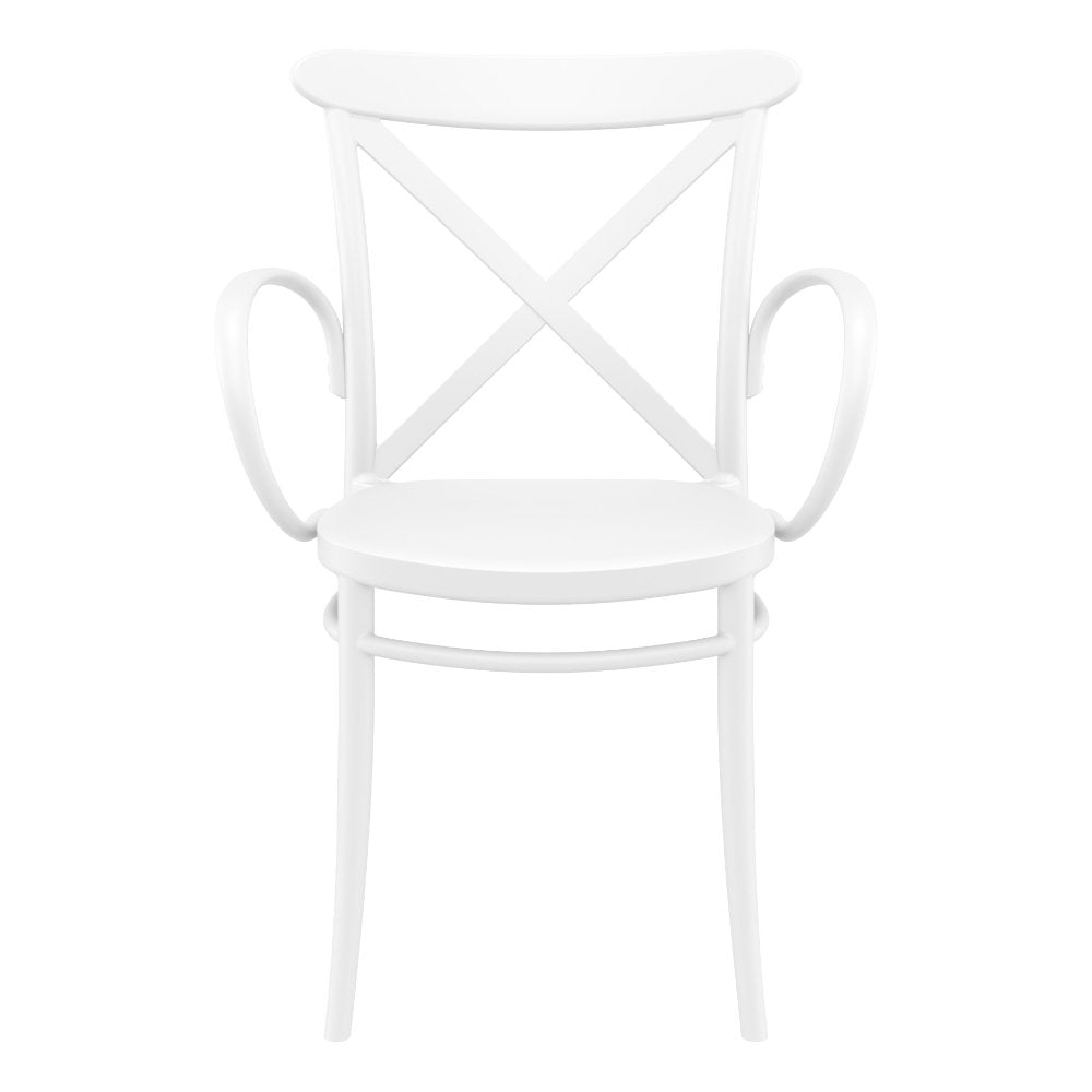 Compamia Cross XL Resin Outdoor Chair Black/Dark Gray/Taupe/Olive Green/White - Set of 2