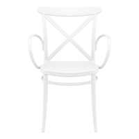 Compamia Cross XL Resin Outdoor Chair Black/Dark Gray/Taupe/Olive Green/White - Set of 2