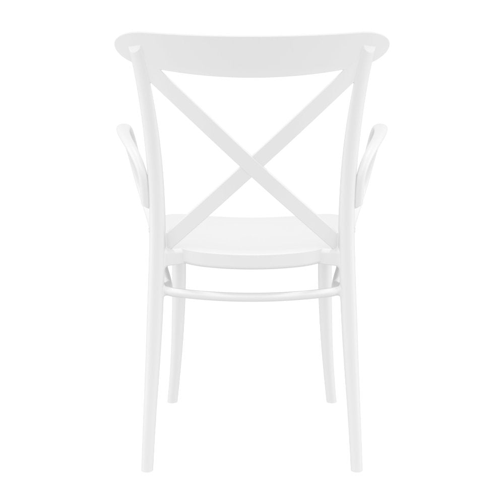 Compamia Cross XL Resin Outdoor Chair Black/Dark Gray/Taupe/Olive Green/White - Set of 2