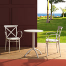 Compamia Cross XL Resin Outdoor Chair Black/Dark Gray/Taupe/Olive Green/White - Set of 2