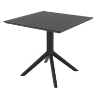 Compamia Cross XL Patio Dining Set with 4 Chairs Black/Dark Gray/Taupe/White/Olive Green