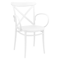 Compamia Cross XL Patio Dining Set with 4 Chairs Black/Dark Gray/Taupe/White/Olive Green