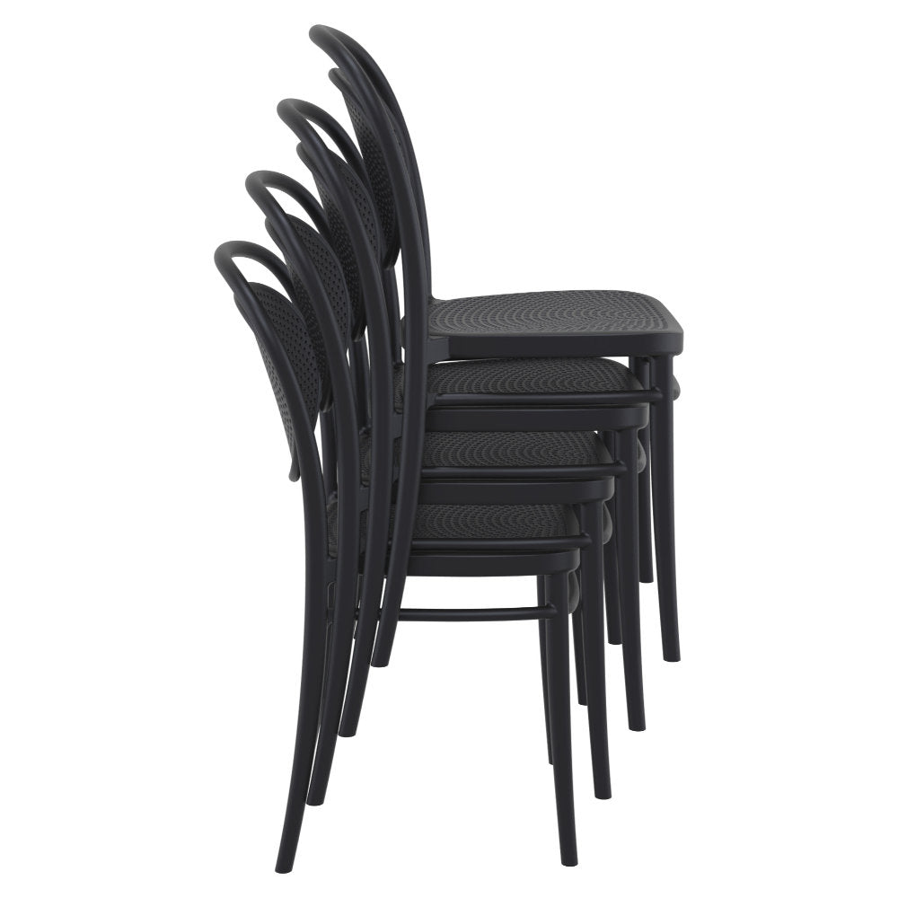 Compamia Marcel Resin Outdoor Chair Black/Dark Gray/Taupe/Olive Green/White - Set of 2