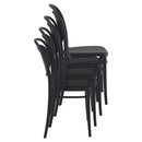 Compamia Marcel Resin Outdoor Chair Black/Dark Gray/Taupe/Olive Green/White - Set of 2
