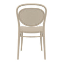 Compamia Marcel Resin Outdoor Chair Black/Dark Gray/Taupe/Olive Green/White - Set of 2