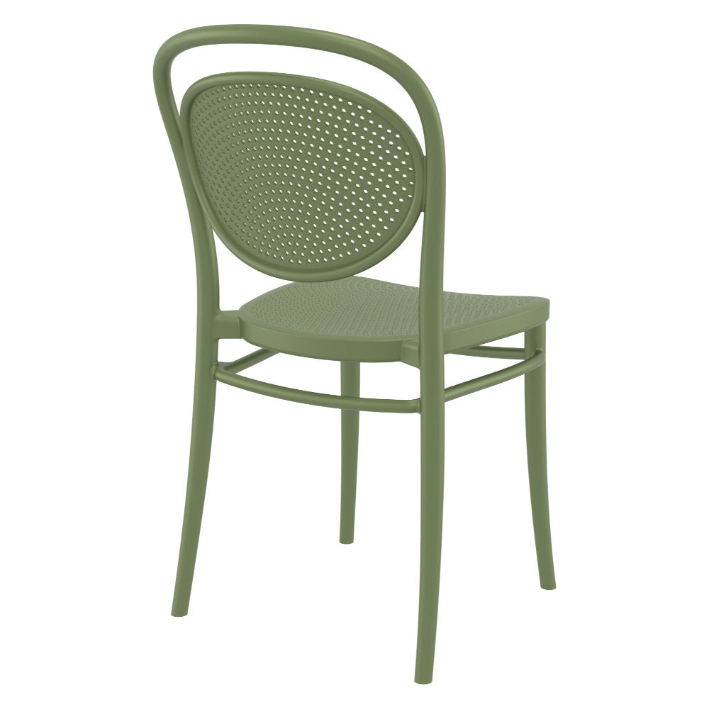 Compamia Marcel Resin Outdoor Chair Black/Dark Gray/Taupe/Olive Green/White - Set of 2
