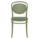 Compamia Marcel Resin Outdoor Chair Black/Dark Gray/Taupe/Olive Green/White - Set of 2