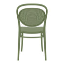 Compamia Marcel Resin Outdoor Chair Black/Dark Gray/Taupe/Olive Green/White - Set of 2