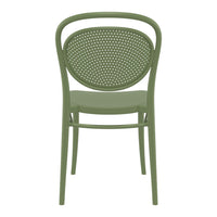 Compamia Marcel Resin Outdoor Chair Black/Dark Gray/Taupe/Olive Green/White - Set of 2