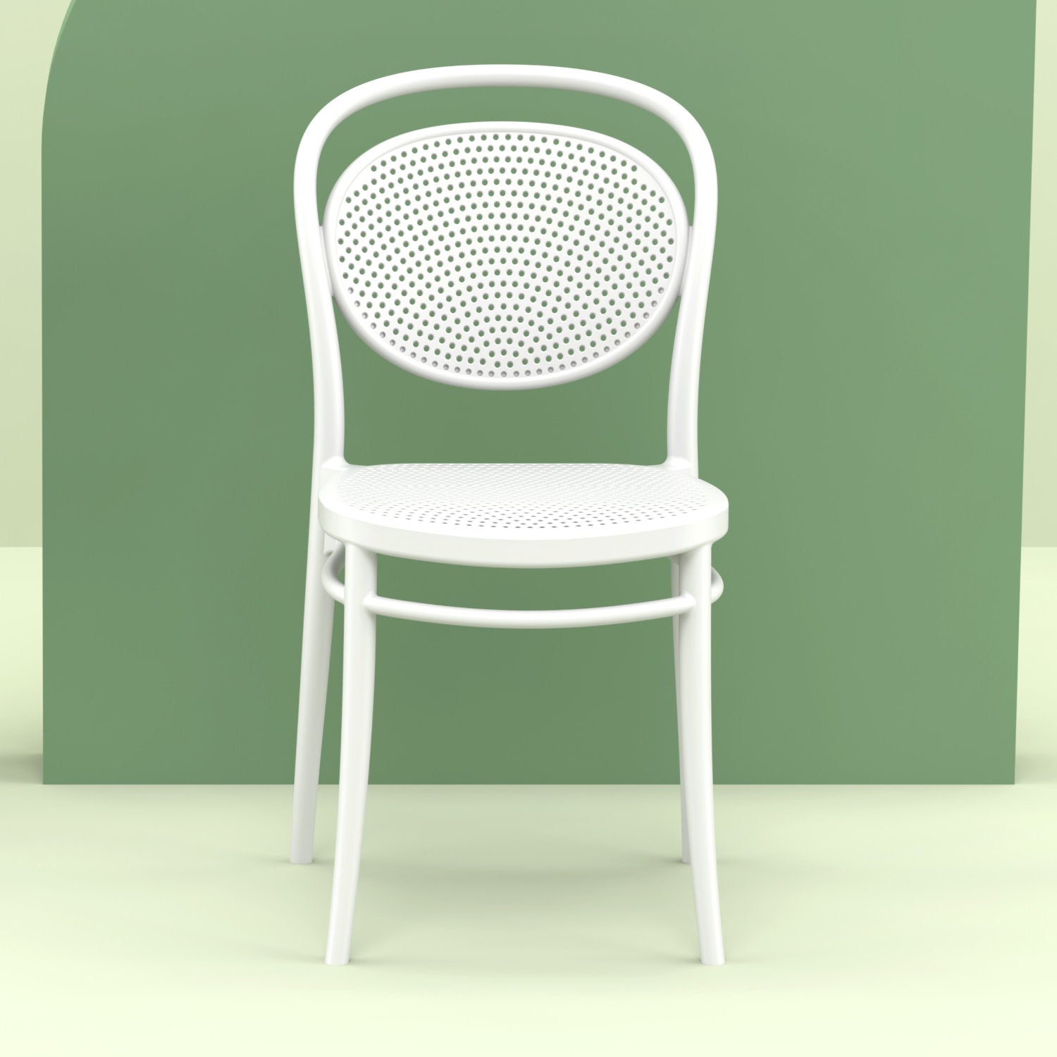 Compamia Marcel Resin Outdoor Chair Black/Dark Gray/Taupe/Olive Green/White - Set of 2