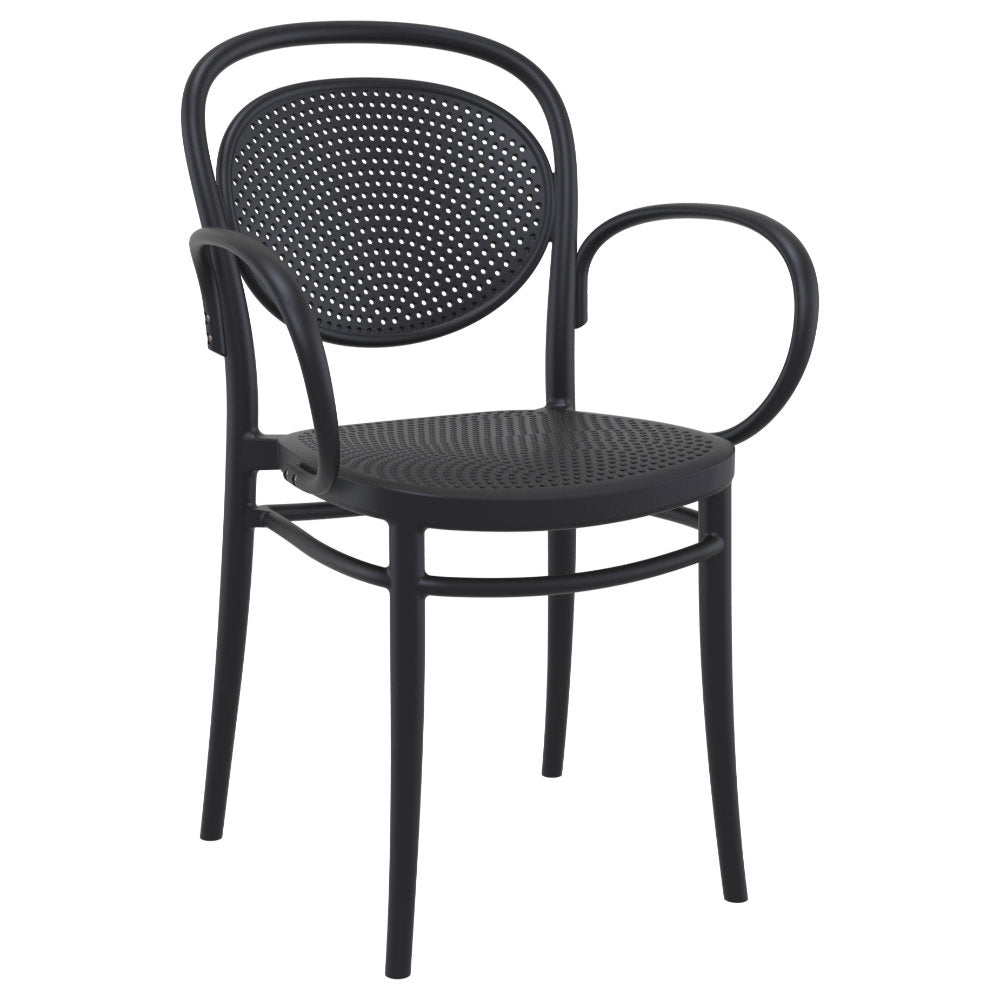 Compamia Marcel XL Resin Outdoor Chair Black/Dark Gray/Taupe/Olive Green/White - Set of 2