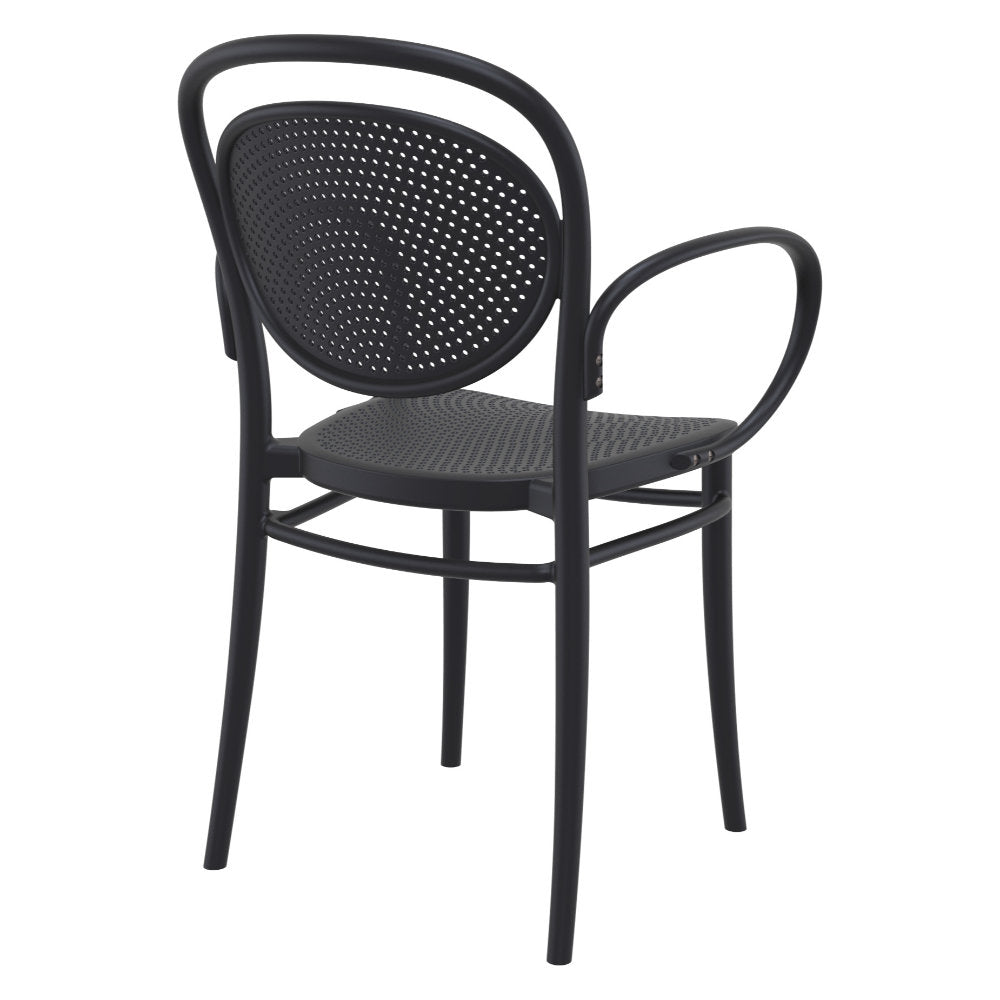 Compamia Marcel XL Resin Outdoor Chair Black/Dark Gray/Taupe/Olive Green/White - Set of 2