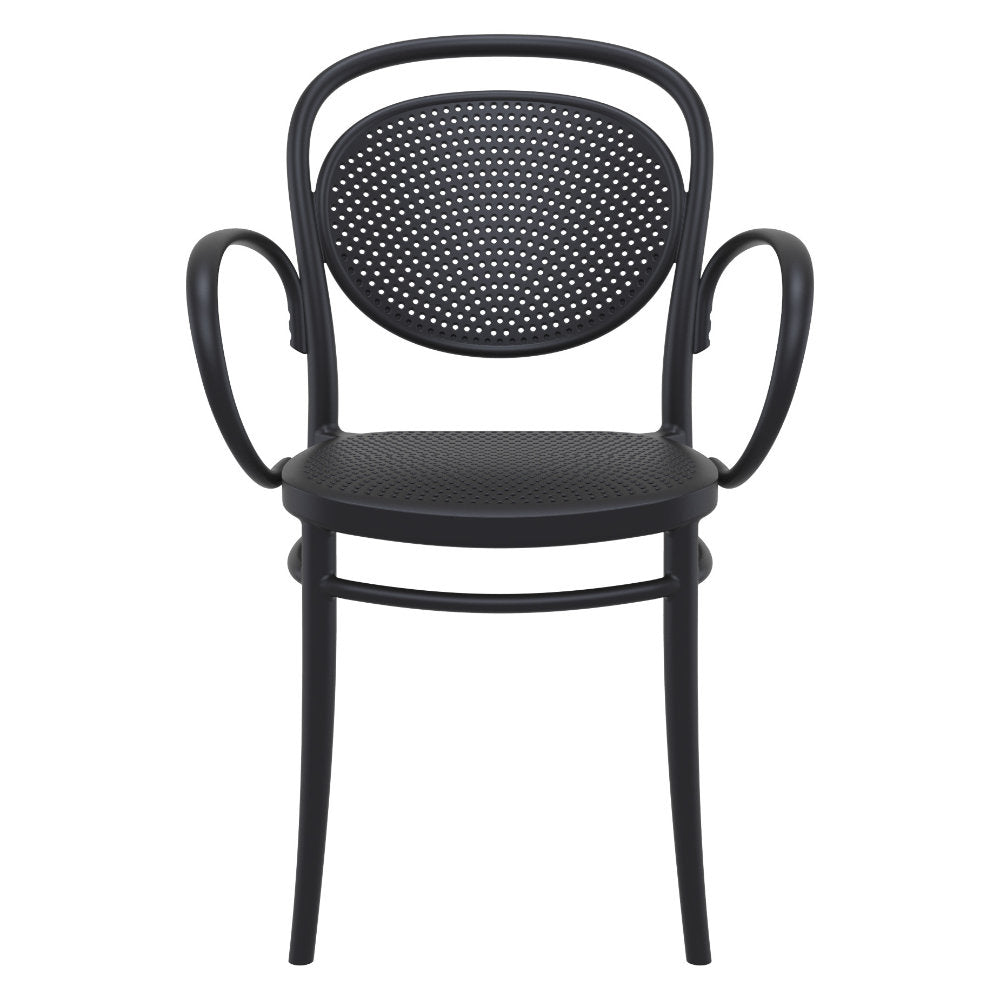 Compamia Marcel XL Resin Outdoor Chair Black/Dark Gray/Taupe/Olive Green/White - Set of 2