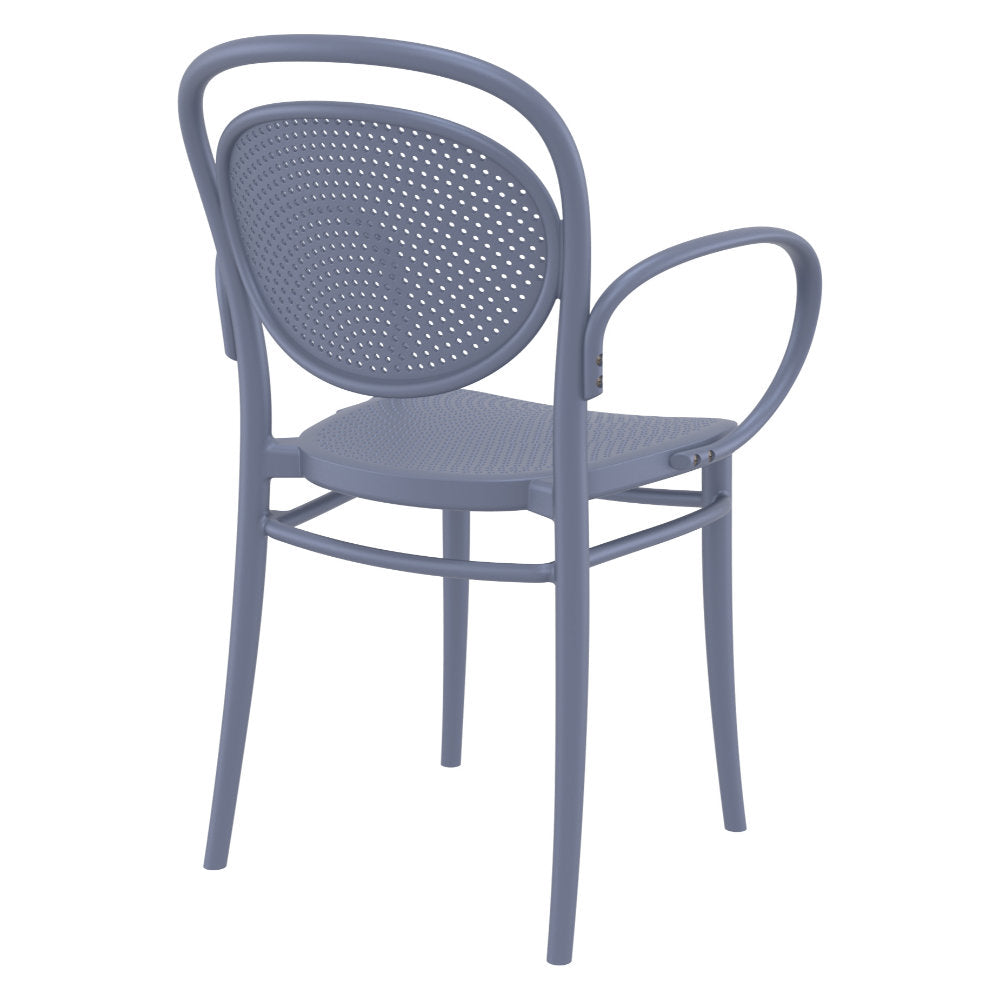 Compamia Marcel XL Resin Outdoor Chair Black/Dark Gray/Taupe/Olive Green/White - Set of 2