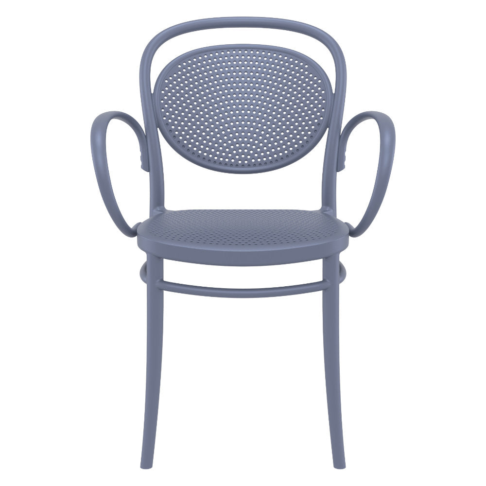 Compamia Marcel XL Resin Outdoor Chair Black/Dark Gray/Taupe/Olive Green/White - Set of 2