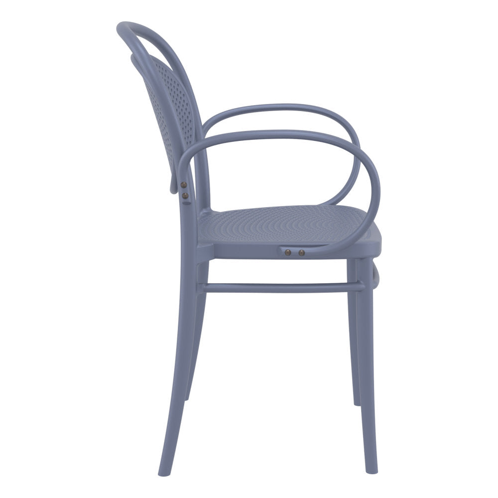 Compamia Marcel XL Resin Outdoor Chair Black/Dark Gray/Taupe/Olive Green/White - Set of 2