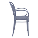 Compamia Marcel XL Resin Outdoor Chair Black/Dark Gray/Taupe/Olive Green/White - Set of 2