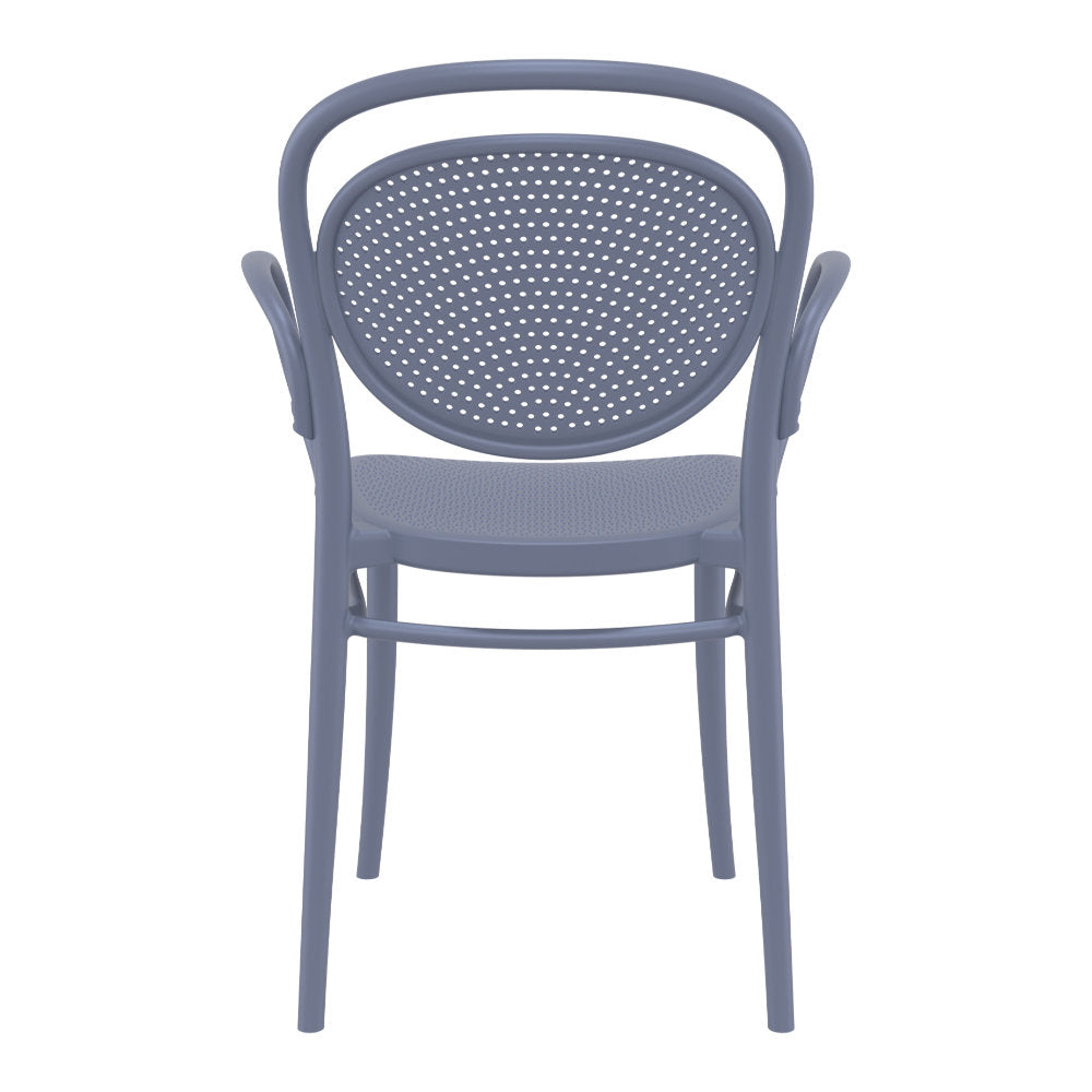 Compamia Marcel XL Resin Outdoor Chair Black/Dark Gray/Taupe/Olive Green/White - Set of 2