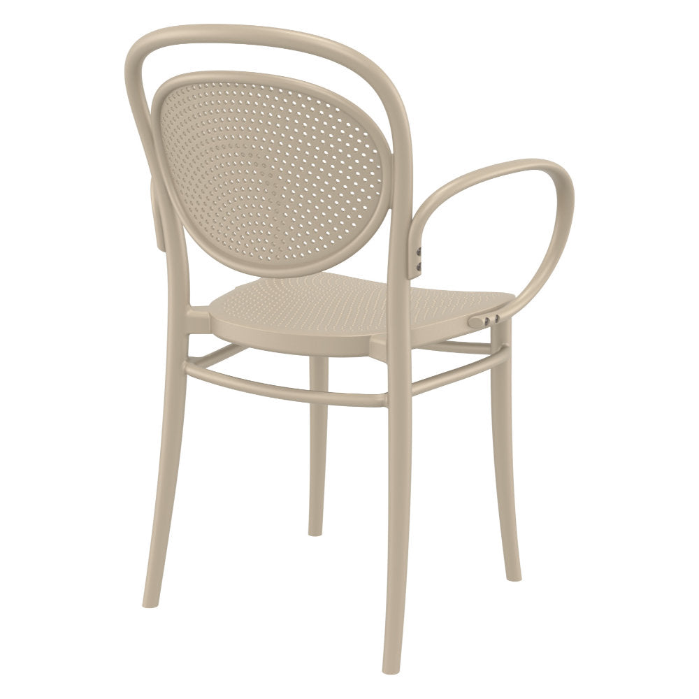 Compamia Marcel XL Resin Outdoor Chair Black/Dark Gray/Taupe/Olive Green/White - Set of 2
