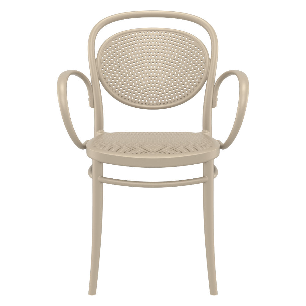 Compamia Marcel XL Resin Outdoor Chair Black/Dark Gray/Taupe/Olive Green/White - Set of 2