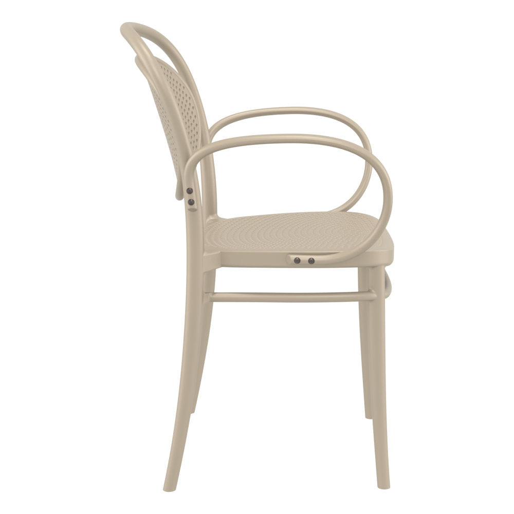 Compamia Marcel XL Resin Outdoor Chair Black/Dark Gray/Taupe/Olive Green/White - Set of 2