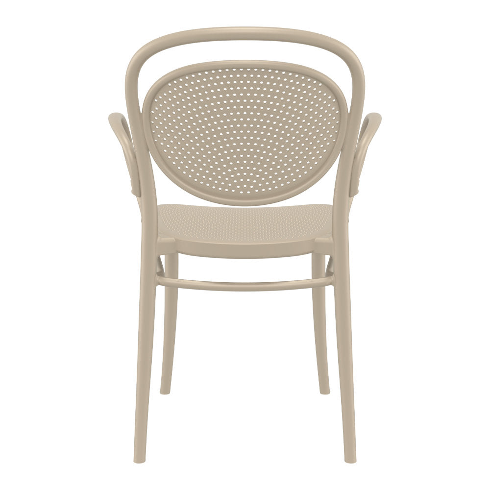 Compamia Marcel XL Resin Outdoor Chair Black/Dark Gray/Taupe/Olive Green/White - Set of 2