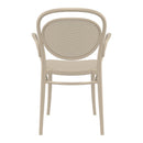 Compamia Marcel XL Resin Outdoor Chair Black/Dark Gray/Taupe/Olive Green/White - Set of 2