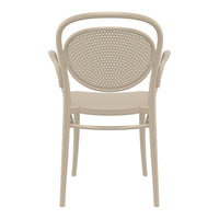 Compamia Marcel XL Resin Outdoor Chair Black/Dark Gray/Taupe/Olive Green/White - Set of 2