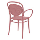 Compamia Marcel XL Resin Outdoor Arm Chair Marsala - Set of 2