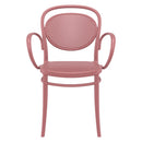 Compamia Marcel XL Resin Outdoor Arm Chair Marsala - Set of 2