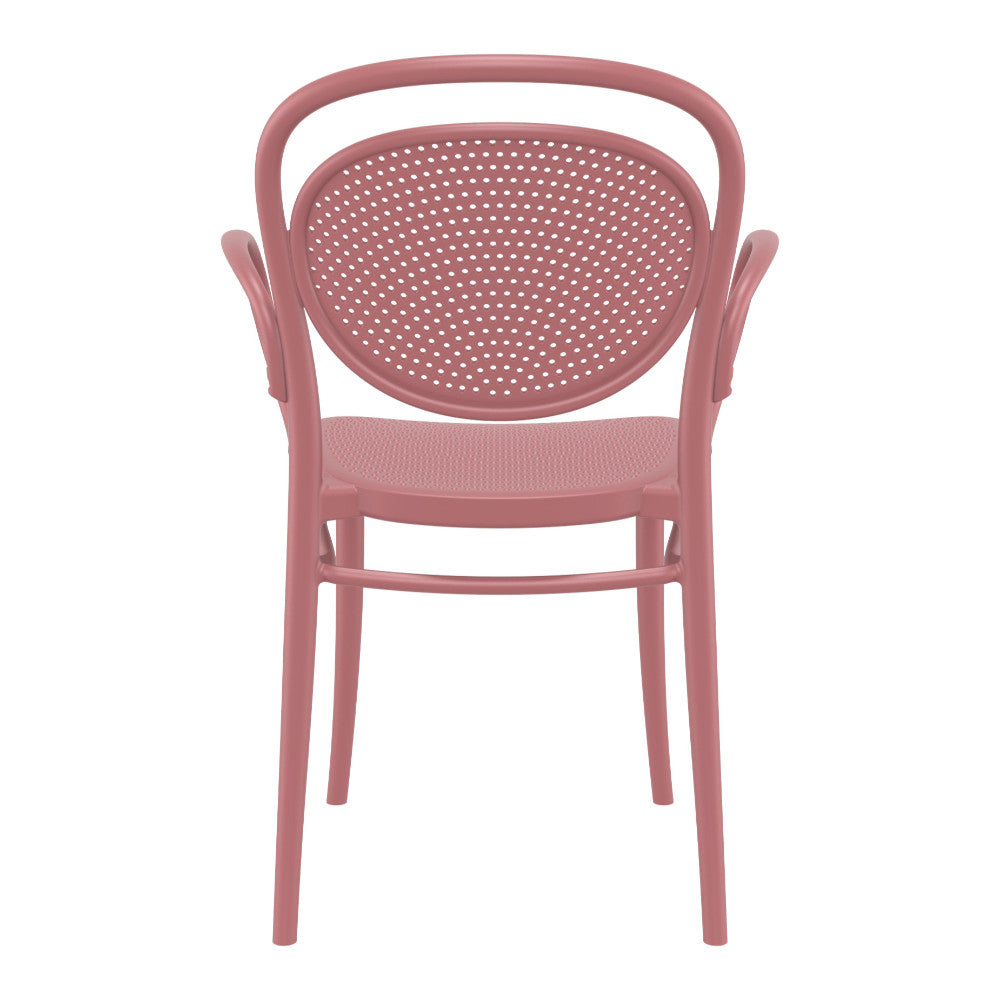 Compamia Marcel XL Resin Outdoor Arm Chair Marsala - Set of 2