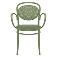 Compamia Marcel XL Resin Outdoor Chair Black/Dark Gray/Taupe/Olive Green/White - Set of 2