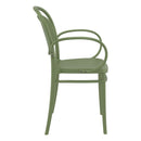 Compamia Marcel XL Resin Outdoor Chair Black/Dark Gray/Taupe/Olive Green/White - Set of 2