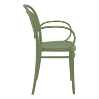 Compamia Marcel XL Resin Outdoor Chair Black/Dark Gray/Taupe/Olive Green/White - Set of 2