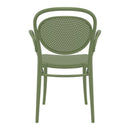Compamia Marcel XL Resin Outdoor Chair Black/Dark Gray/Taupe/Olive Green/White - Set of 2