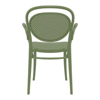 Compamia Marcel XL Resin Outdoor Chair Black/Dark Gray/Taupe/Olive Green/White - Set of 2