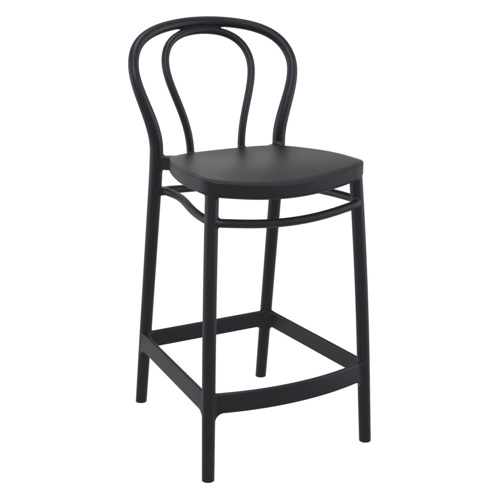 Compamia Victor Counter Stool Black/Dark Gray/Taupe/Olive Green/White - Set of 2