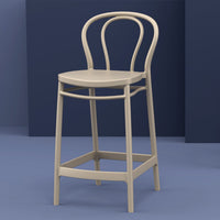 Compamia Victor Counter Stool Black/Dark Gray/Taupe/Olive Green/White - Set of 2