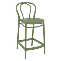 Compamia Victor Counter Stool Black/Dark Gray/Taupe/Olive Green/White - Set of 2