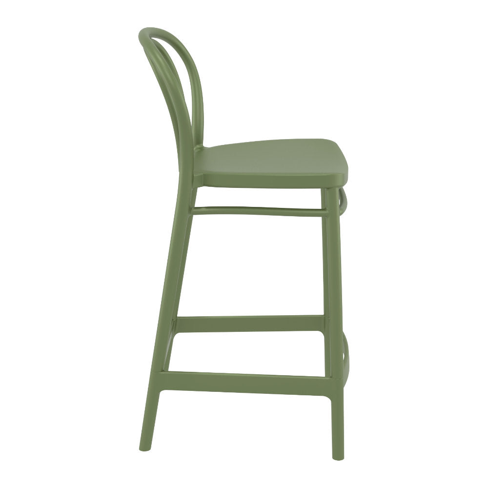Compamia Victor Counter Stool Black/Dark Gray/Taupe/Olive Green/White - Set of 2