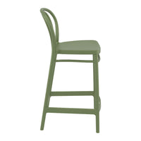 Compamia Victor Counter Stool Black/Dark Gray/Taupe/Olive Green/White - Set of 2