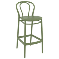 Compamia Victor Bar Stool Black/Dark Gray/Taupe/Olive Green/White - Set of 2