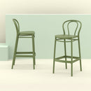 Compamia Victor Bar Stool Black/Dark Gray/Taupe/Olive Green/White - Set of 2