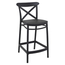 Compamia Cross Counter Stool Black/Dark Gray/Taupe/Olive Green/White - Set of 2