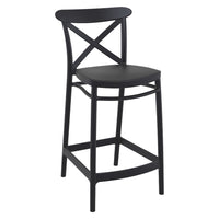 Compamia Cross Counter Stool Black/Dark Gray/Taupe/Olive Green/White - Set of 2