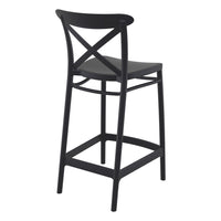 Compamia Cross Counter Stool Black/Dark Gray/Taupe/Olive Green/White - Set of 2