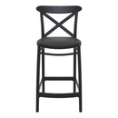 Compamia Cross Counter Stool Black/Dark Gray/Taupe/Olive Green/White - Set of 2