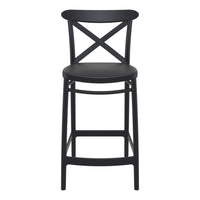Compamia Cross Counter Stool Black/Dark Gray/Taupe/Olive Green/White - Set of 2