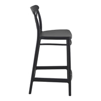Compamia Cross Counter Stool Black/Dark Gray/Taupe/Olive Green/White - Set of 2